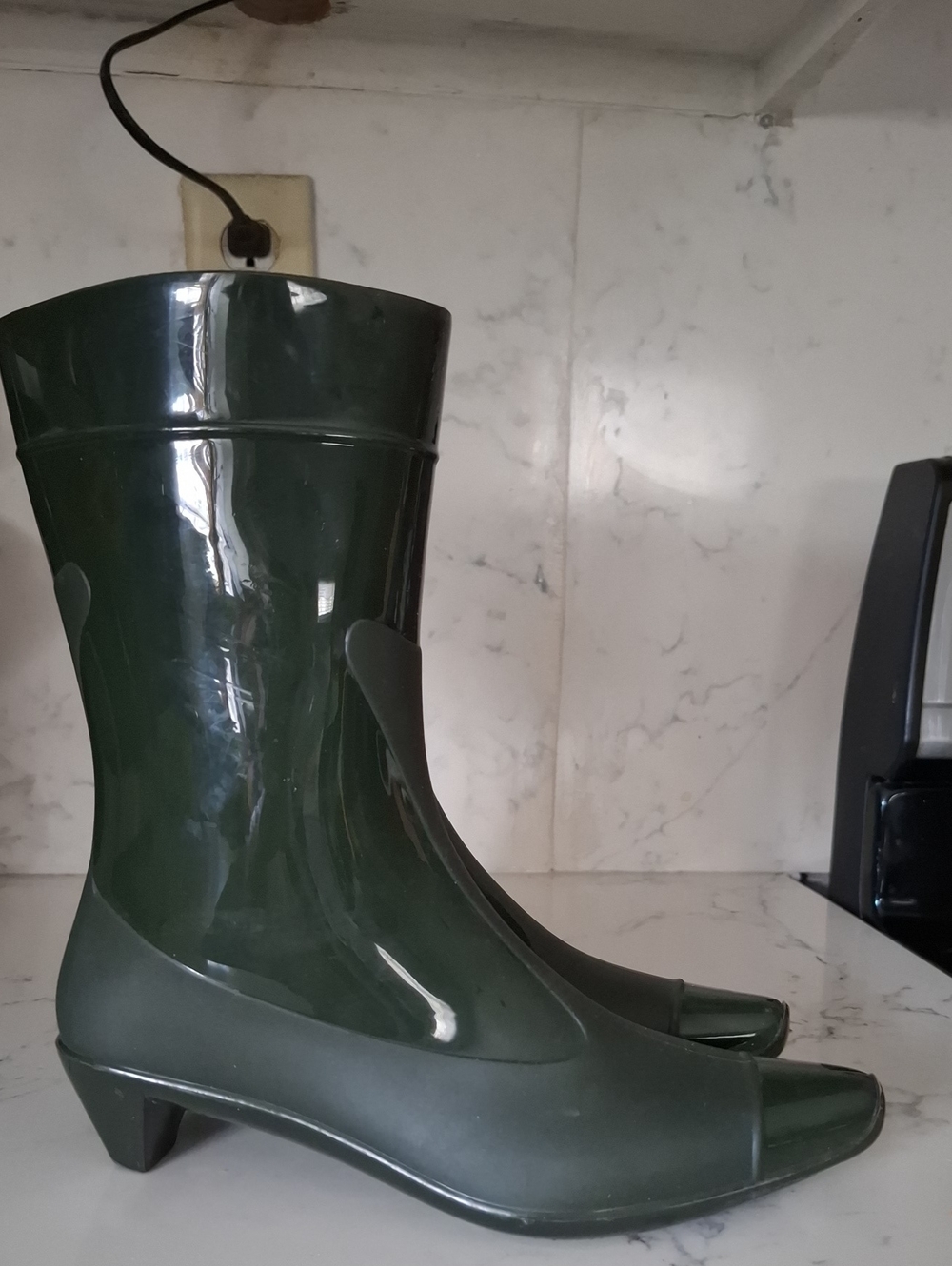 Jeffrey Campbell Women’s Short Rain Boots in Dark Green